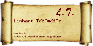 Linhart Tömör névjegykártya